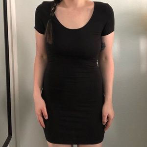 VS PINK Black Heart Cut-Out Dress